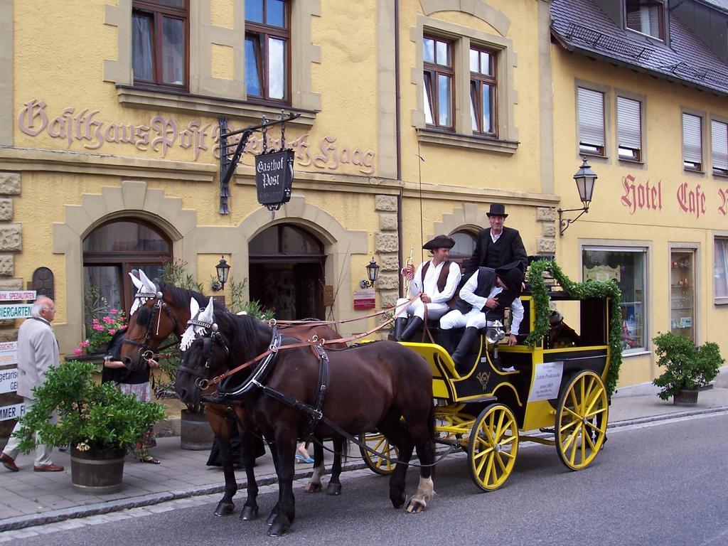 Hotel-Gasthof Die Post Brennerei Frankenhoehe Schillingsfürst Екстериор снимка